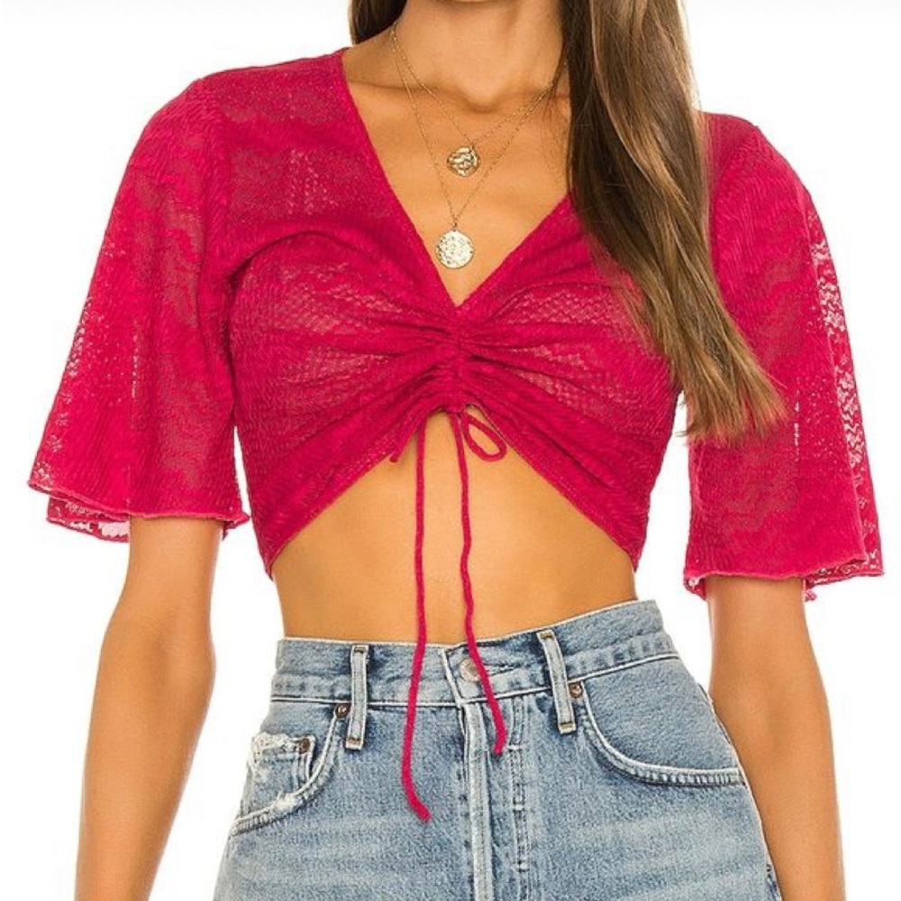 Sharon Top in Passion Pink